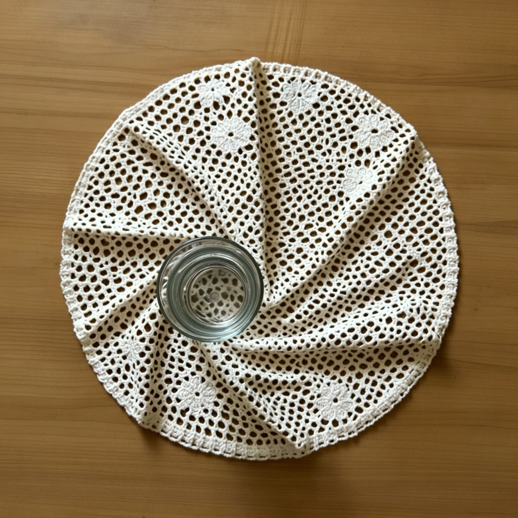 Arrugues sobre ganxet